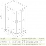 Душевой уголок GOOD DOOR LATTE R C-WE Душевой уголок GOOD DOOR LATTE R C-WE